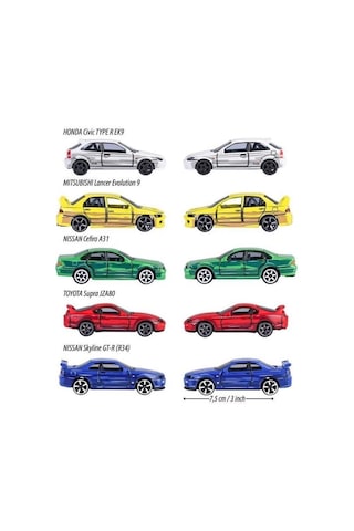 8504105000 Jdm Legends Anime 5 Pieces Giftpack