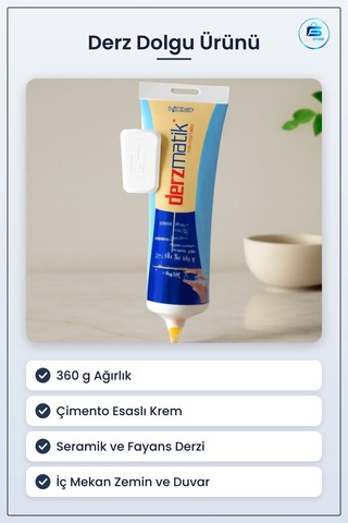 Derz Ürünü Krem Kıvamlı Çimento Esaslı 360 G Seramik Fayans Doğal