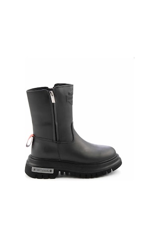 Harley Davidson Black Hakiki Deri Kadın Bot & Bootie Hd0777002603 001