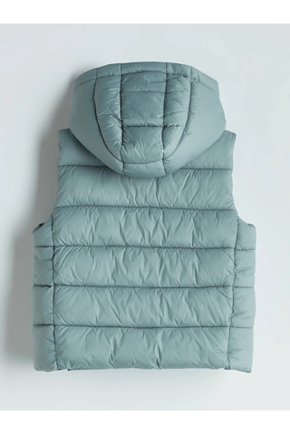 LC Waikiki Lcw Kids Yeşil Kapüşonlu Kız Çocuk Şişme Yelek Lıght Green