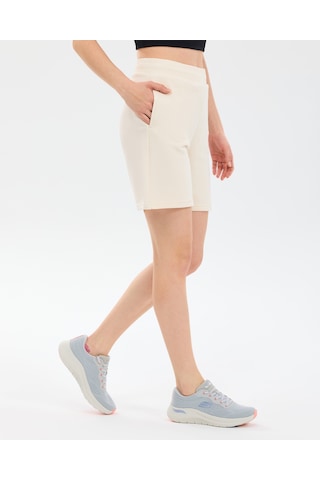 Skechers W Essential 5 Inch Sweat Short Kadın Beyaz Şort S2610001-3855