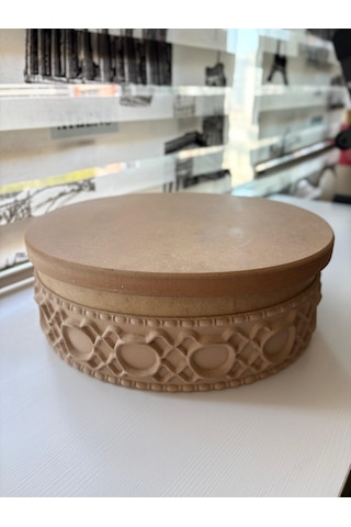 Ham Ahşap Oval Dekoratif Kutu 7