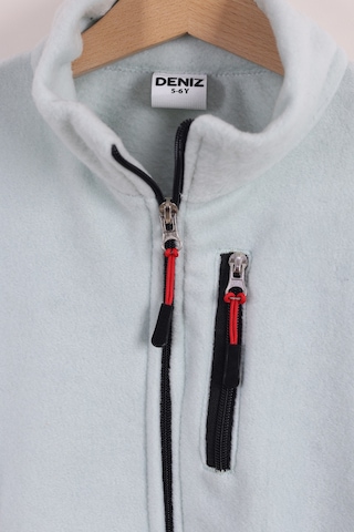 Monox Çocuk Lastik Manşetli Fermuarlı 3 Cepli Unisex Polar Ceket Su Yeşili
