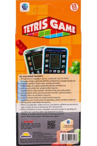 Tetris Game Tetris Oyun Konsolu 158a Yeşil, Mavi