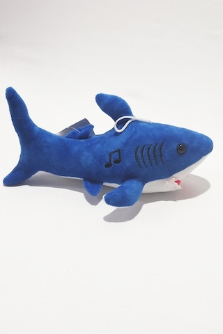 Baby Shark Şarkı Söyleyen 30 Cm Peluş Oyuncak Köpekbalığı Mavi
