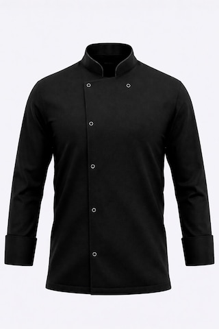 Unisex Siyah Şef Ceketi Uzun Kollu