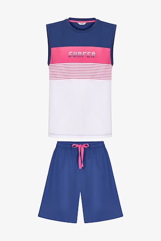 Penti Erkek Renkli White Surf Pijama Takımı