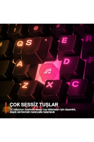 Steelseries Apex 3 Tkl Türkçe Gaming Klavye Tenkeyless, 8 Bölge R