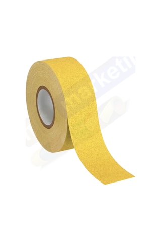 Merdiven Ve Zemin Kaydırmaz Kaymaz Bant 50mmx25mt Sarı 578f0