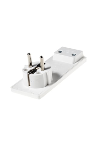 Tek-iş Fiş Yassı Topraklı Fiş Beyaz