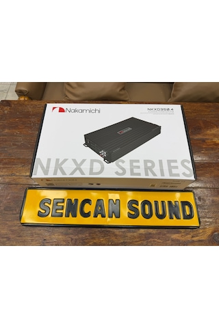 Nakamichi Nkxd350.4 4kanal Profesyonel Oto Amfi Uyumlu 4 Ohm 4x350w Rms Anfi Bas Kontrollü - Sencan Sound