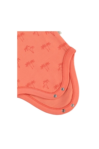 Civil Baby Palmiye Baskılı 2'li Set 3-18 Ay Çıtçıtlı Badi - Mercan-mint