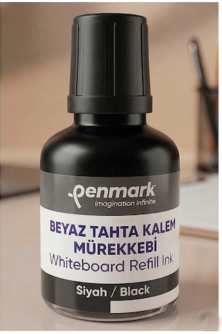 Siyah Yazı Tahta Kalemi Mürekkebi 30 Ml 2 Adet Penmark Tahta Kalemi Mürekkepi Kolay Silinebilir Doldurulabilir Canlı