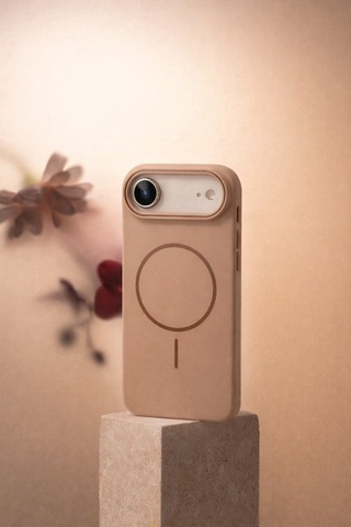 Apple iPhone 17 Air Uyumlu Kamera Çıkıntılı Magsafe Wireless Şarj Özellikli Sert Sararmaz Silikon Kılıf Resimdeki