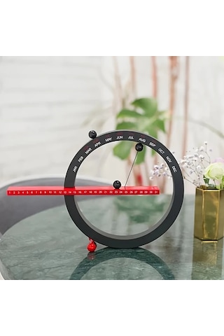 Maxaccess Mıknatıslı Küre Saat Ve Duvar Takvimi - Siyah Modern Avrupa Tarzı Ev Dekoru