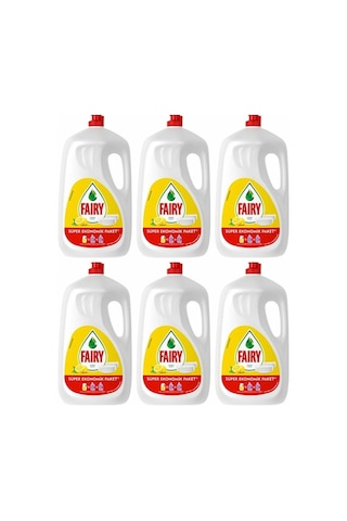 Fairy Limonlu Sıvı Bulaşık Deterjanı 6 x 2600 ML