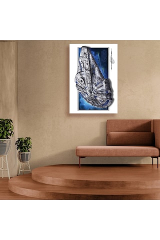 Star Wars Millennium Falcon Kanvas Tablo