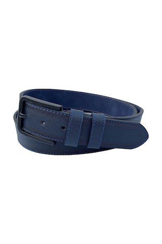 Süzer Deri Lacivert Suni Deri Mavi Dikişli Model 4 Cm.lik Unisex Spor Kemer - 9047 Lacivert