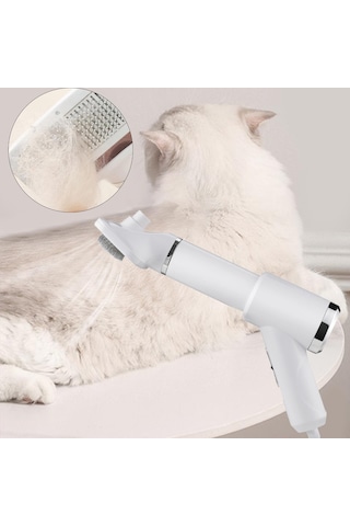 Homyl Kedi Saç Kurutma Blower Pet Slicker Fırça 2'si 1 Arada