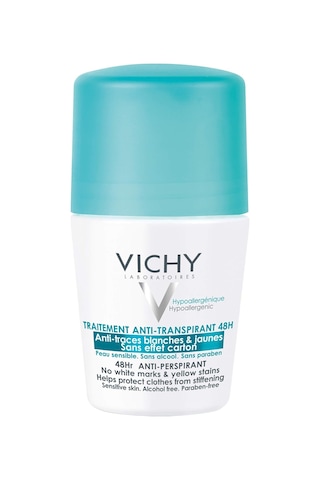 Vichy Anti-transpirant Hassas Ciltler İçin 48h Terleme Karşıtı İz Bırakmayan Kadın Roll-on Deodorant 50 Ml