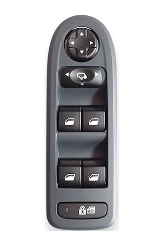 Peugeot 5008 14-16 Sol Ön Kapı Dörtlü Cam Düğmesi Ayna Katlamalı