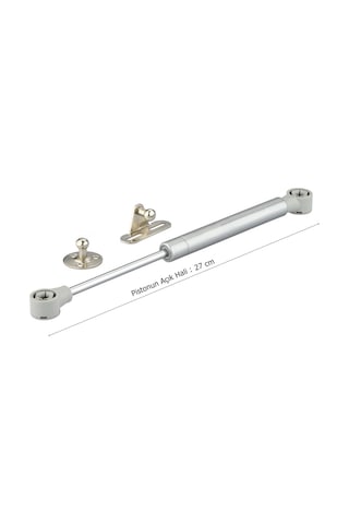 Gazlı Amortisör Piston Kalkar Dolap Kapak 27 Cm Gri 100 N