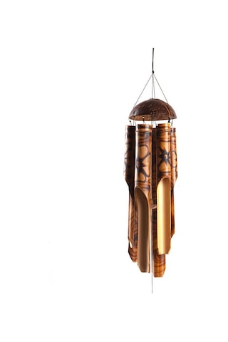 Feng Shui Coconat Bambu Rüzgar Çanı Küçük Boy