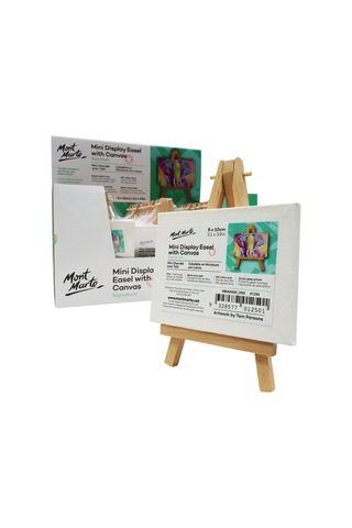 Mm Mini Teşhir Şövale Kanvaslı 8x10cm Signature