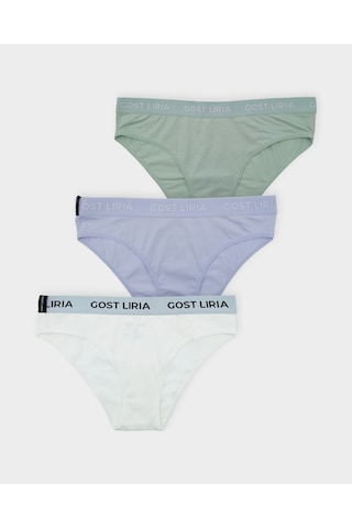 Gost Liria Cheerfull Kadın Slip 3 Lü Paket - Çok Renkli Çok Renkli