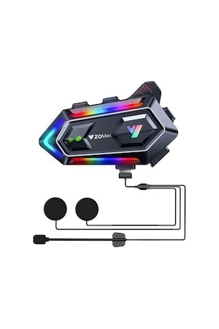 Motoyel Y20 Max Bluetooth 5.3 Kask Interkom 2 Kişi