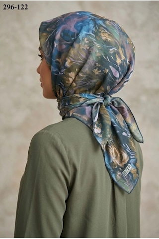 Zer Scarf Zer Scarfs Dijital Soft Pamuk Eşarp 296-122 Çok Renkli