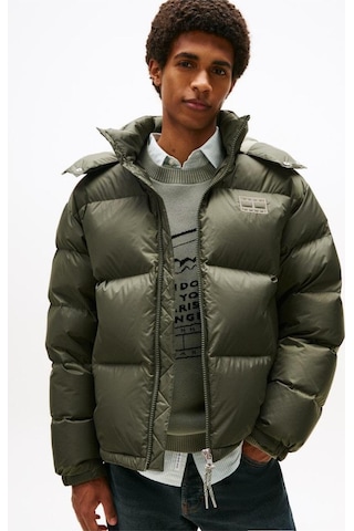 Tommy Jeans Erkek Mont Dm0dm22036 Mrh Koyu Yeşil Koyu Yeşil