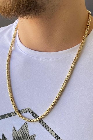 Zümrüt Sarraf 14 Ayar Altın Erkek S Kral Zincir Kolye