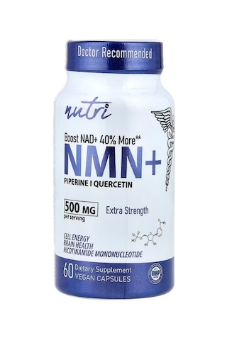 Nutri, Nmn+ Nicotinamide Mononucleotide Brain Health 60 Vegan Capsules
