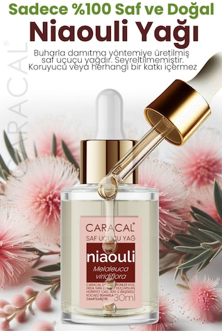Caracal Niaouli Uçucu Yağı 30ml %100 Saf Nioli Yağı Diğer