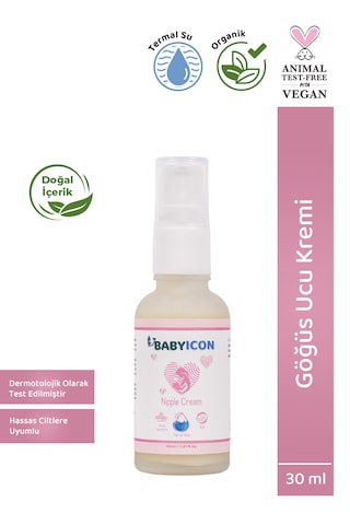 Baby Icon Organik Vegan Göğüs Ucu Kremi