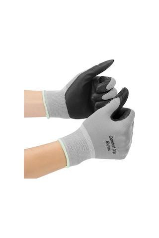 Sones Rahat Kaymaz Aşınmaya Dayanıklı Nitril Kauçuk Elektrikçi Çalışma Eldiveni, Beden: Xl