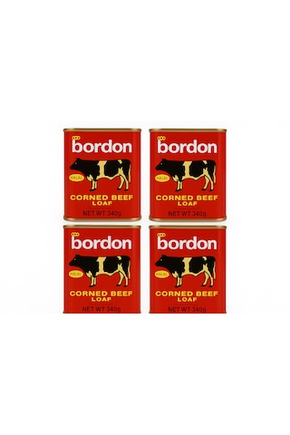 Bordon Corned Beef Loaf 340 Gr X4 Adet