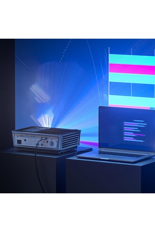 Homyl Hdtv Pc Için Dvı Kablo Ayna Büyük Ekran Bağlantısına 2m Dp