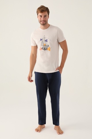 Arnetta Home Taş Erkek Pijama Takımı 5274-42758 Taş
