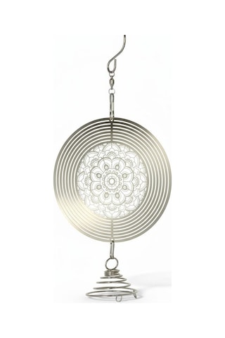 Feng Shui Mandala Temalı Rüzgar Çanı Dış Mekan Bahçe Balkon Süsü Yeni Ev & Arkadaş Hediyesi 60 Cm.