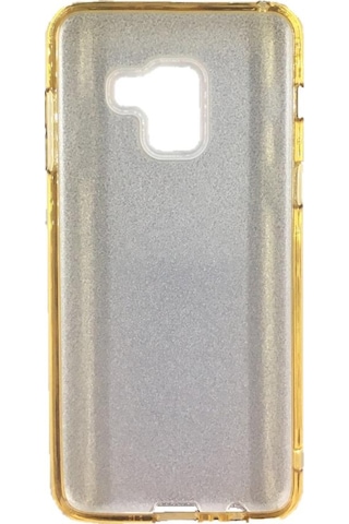 Samsung Uyumlu S9 Plus (G965) 3in1 Simli Silikon Arka Kapak Gold