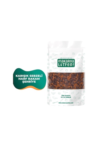 Karışık Sebzeli Harf Rakam Şehriye %35 Sebzeli-250 G