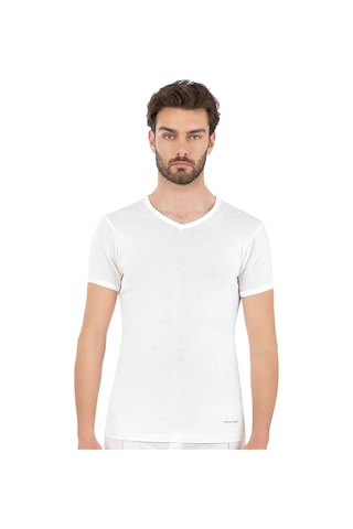 Pierre Cardin Erkek %100 Pamuk Ribana V Yaka Fanila Siyah