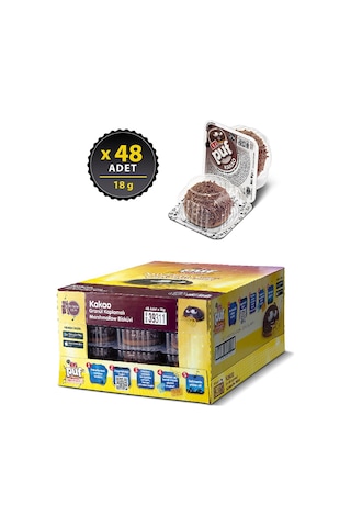Eti Puf Müzik Akademisi Kakaolu Marshmallow Bisküvi 48 x 18 G