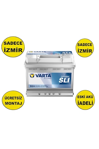 Varta D24 12v 60 Ah Blue Dynamic Akü-Yerinde Montaj