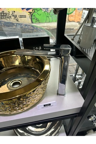 Boheme Fleko Levi Çanak Lavabo Bataryası Krom Krom