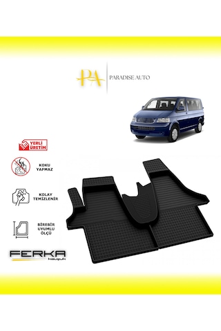 Volkswagen Transporter T5 2003-2015 4d Havuzlu Paspas Volkswagen Transporter T5 2003-2015 4d Havuzlu Paspas