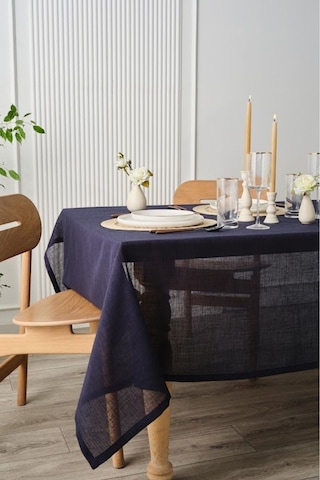 Karaca Christina Masa Örtüsü 140 X 200 Cm Mavi Mavi