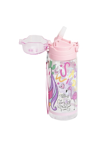 Frocx Due Unicorn Plastik Matara 500 Ml Açık Beyaz